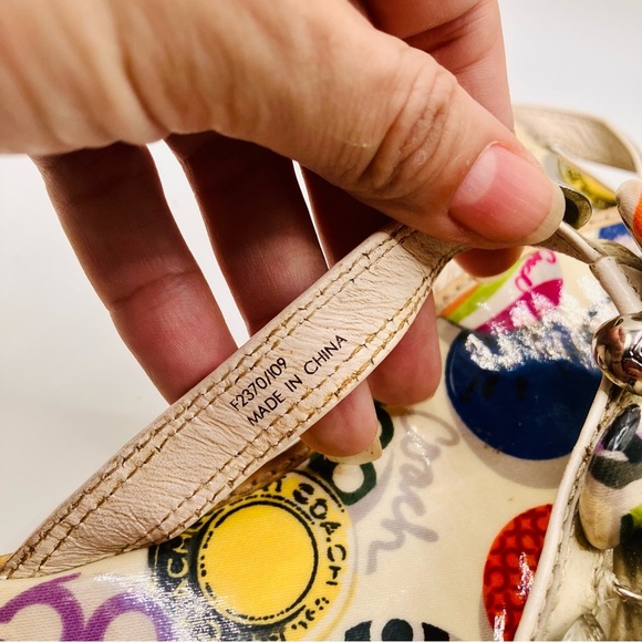 Vintage 90’s Y2K Coach Dyan Poppy Charm mulit pattern sandals beach womens 6.5 - Picture 5 of 8